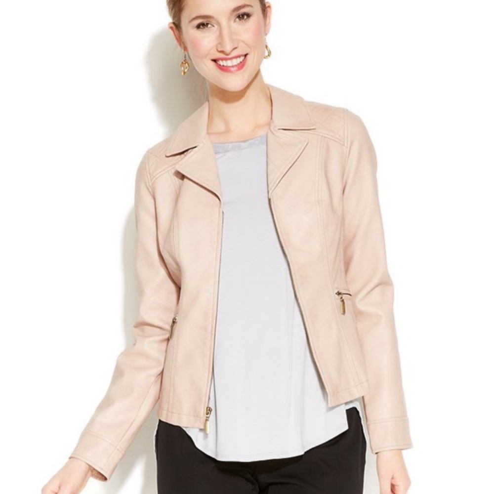 ALFANI Ivory Cream Satin-Trim High-Low T-Shirt Top - Picture 6 of 7